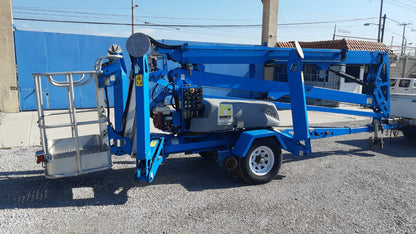Plataforma articulada remolcable TZ-50 hibrida con manejo